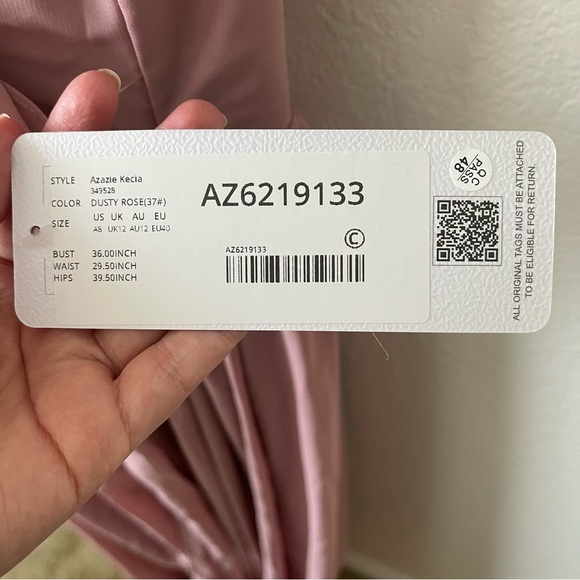 Azazie Kecia Bridesmaid dress dusty rose - Picture 6 of 8